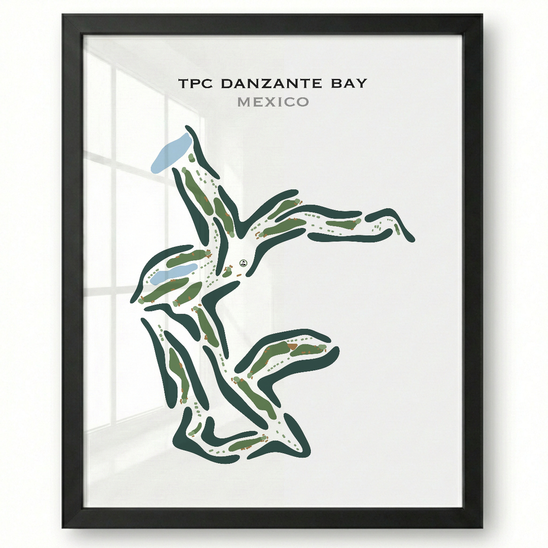 TPC Danzante Bay, Mexico - Printed Golf Course
