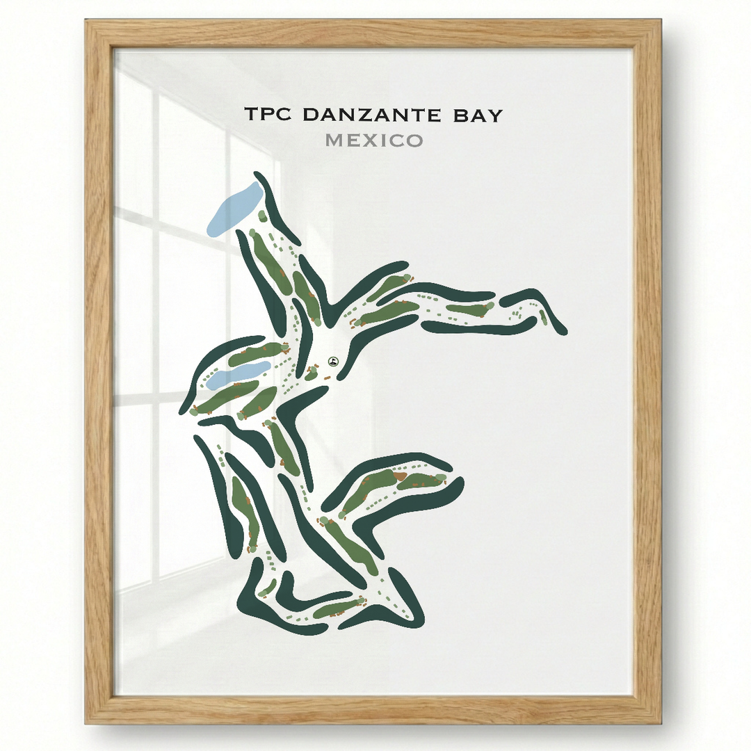 TPC Danzante Bay, Mexico - Printed Golf Course