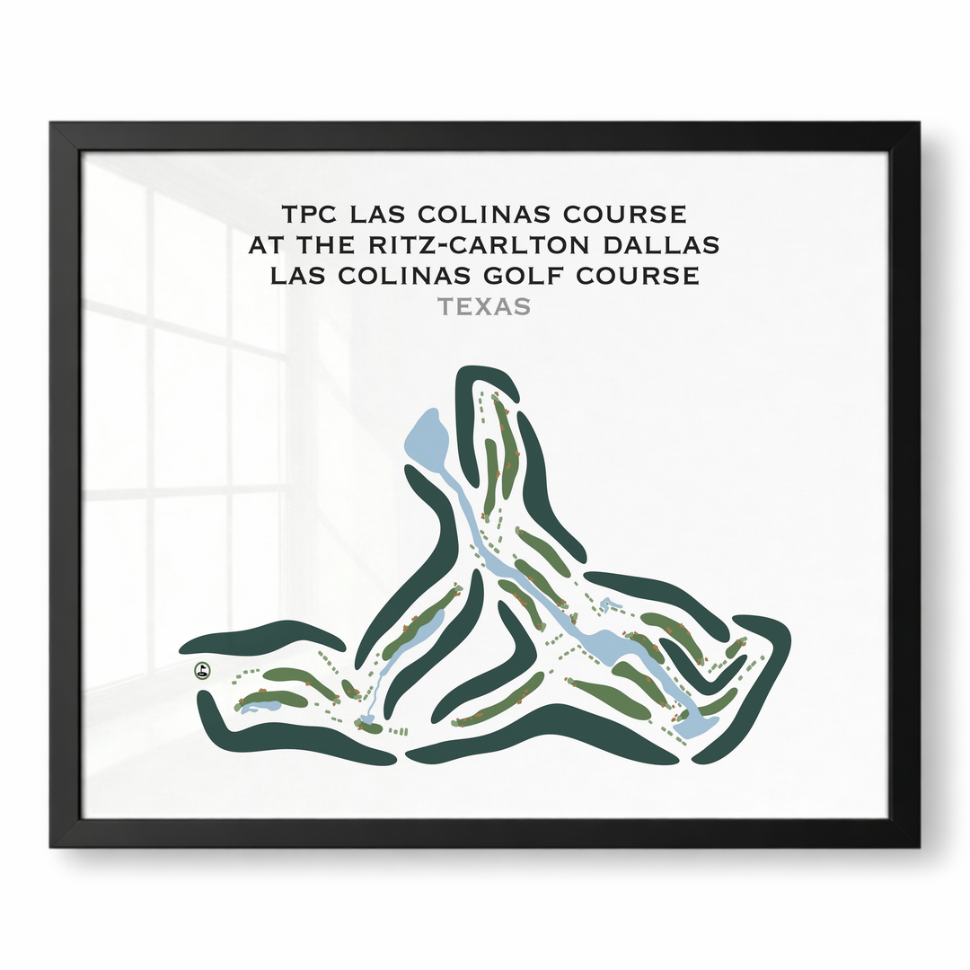 TPC Las Colinas Course at The Ritz-Carlton Dallas, Las Colinas Golf Course, Texas - Printed Golf Courses