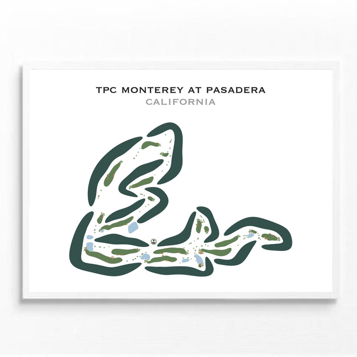 TPC Monterey at Pasadera, California - Printed Golf Courses