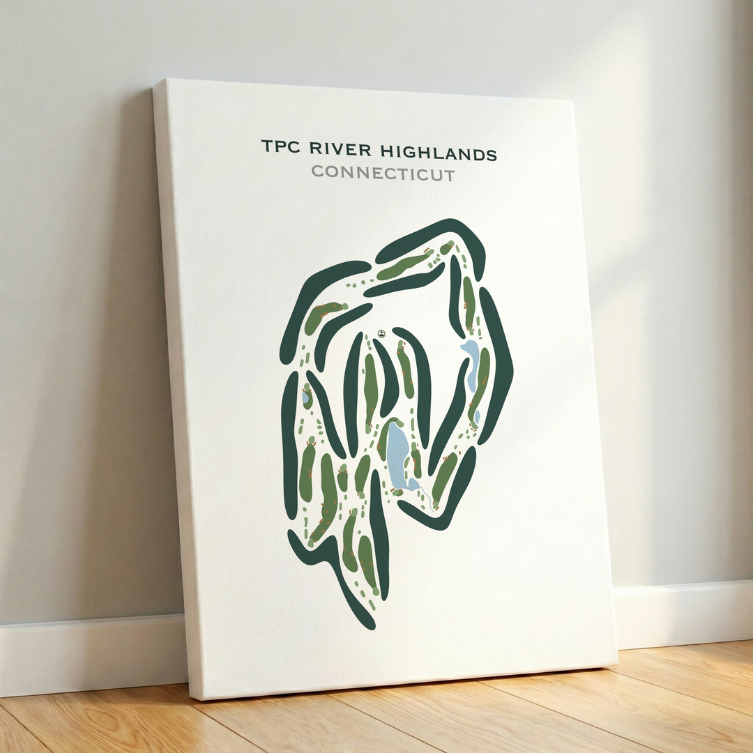 TPC River Highlands, Connecticut - Printed Golf Courses