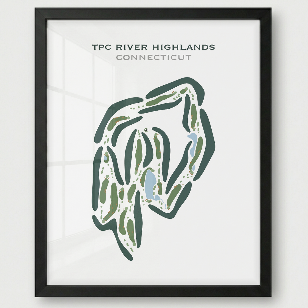 TPC River Highlands, Connecticut - Printed Golf Courses