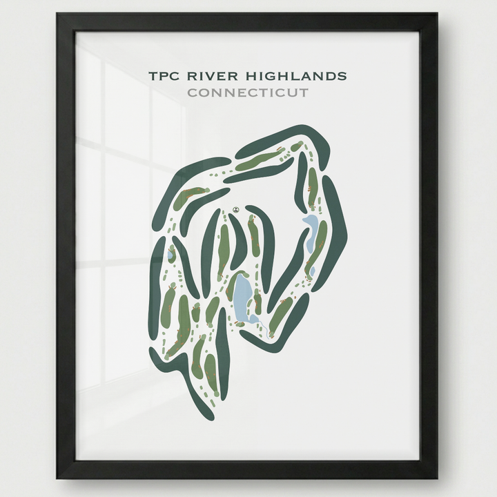 TPC River Highlands, Connecticut - Printed Golf Courses