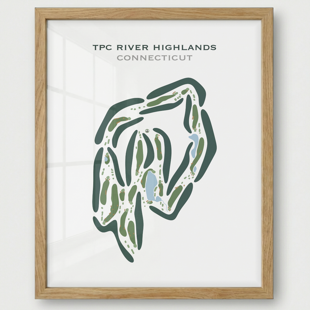 TPC River Highlands, Connecticut - Printed Golf Courses