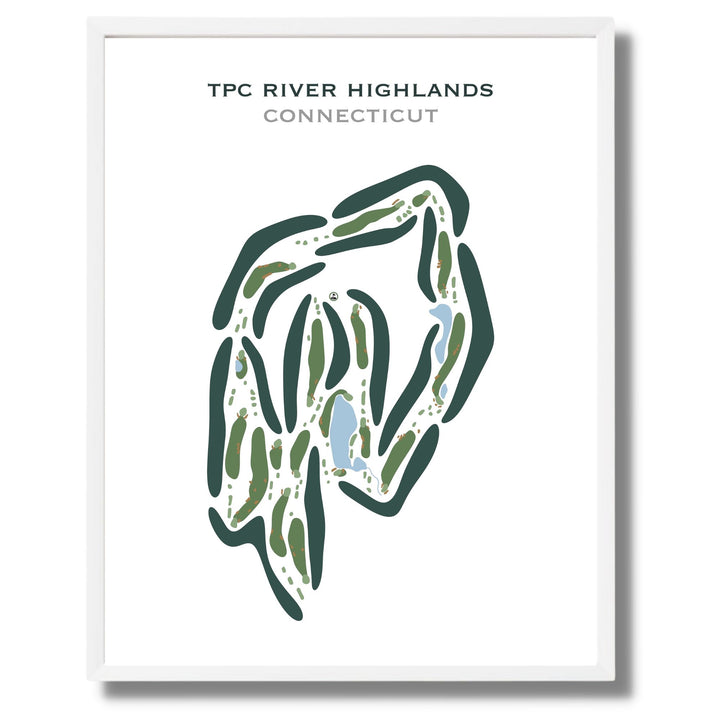 TPC River Highlands, Connecticut - Printed Golf Courses