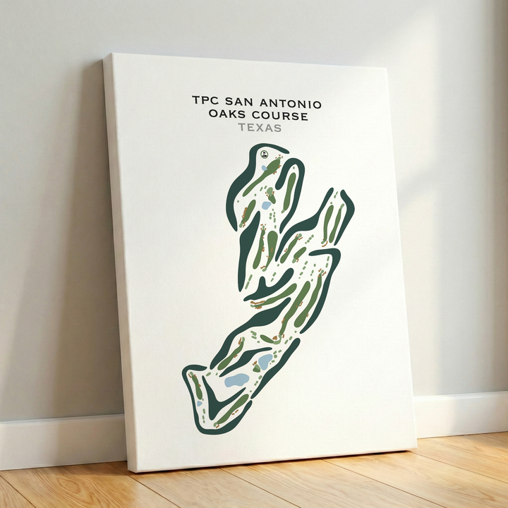 TPC San Antonio Oaks Course, Texas - Printed Golf Courses