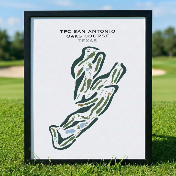 TPC San Antonio Oaks Course, Texas - Printed Golf Courses