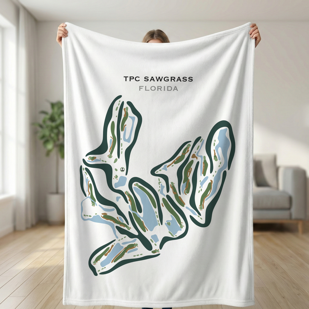 TPC Sawgrass Golf Course, Ponte Verda Beach Florida - Printed Golf Courses