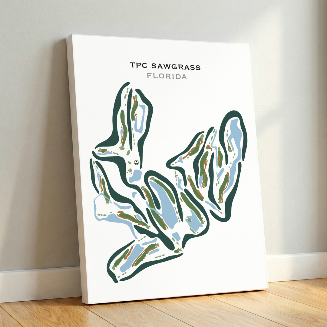 TPC Sawgrass Golf Course, Ponte Verda Beach Florida - Printed Golf Courses