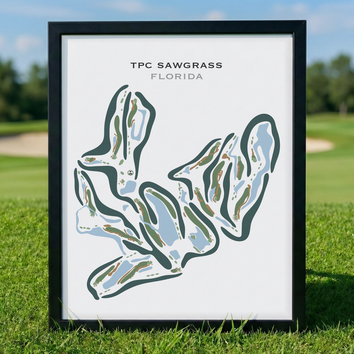 TPC Sawgrass Golf Course, Ponte Verda Beach Florida - Printed Golf Courses