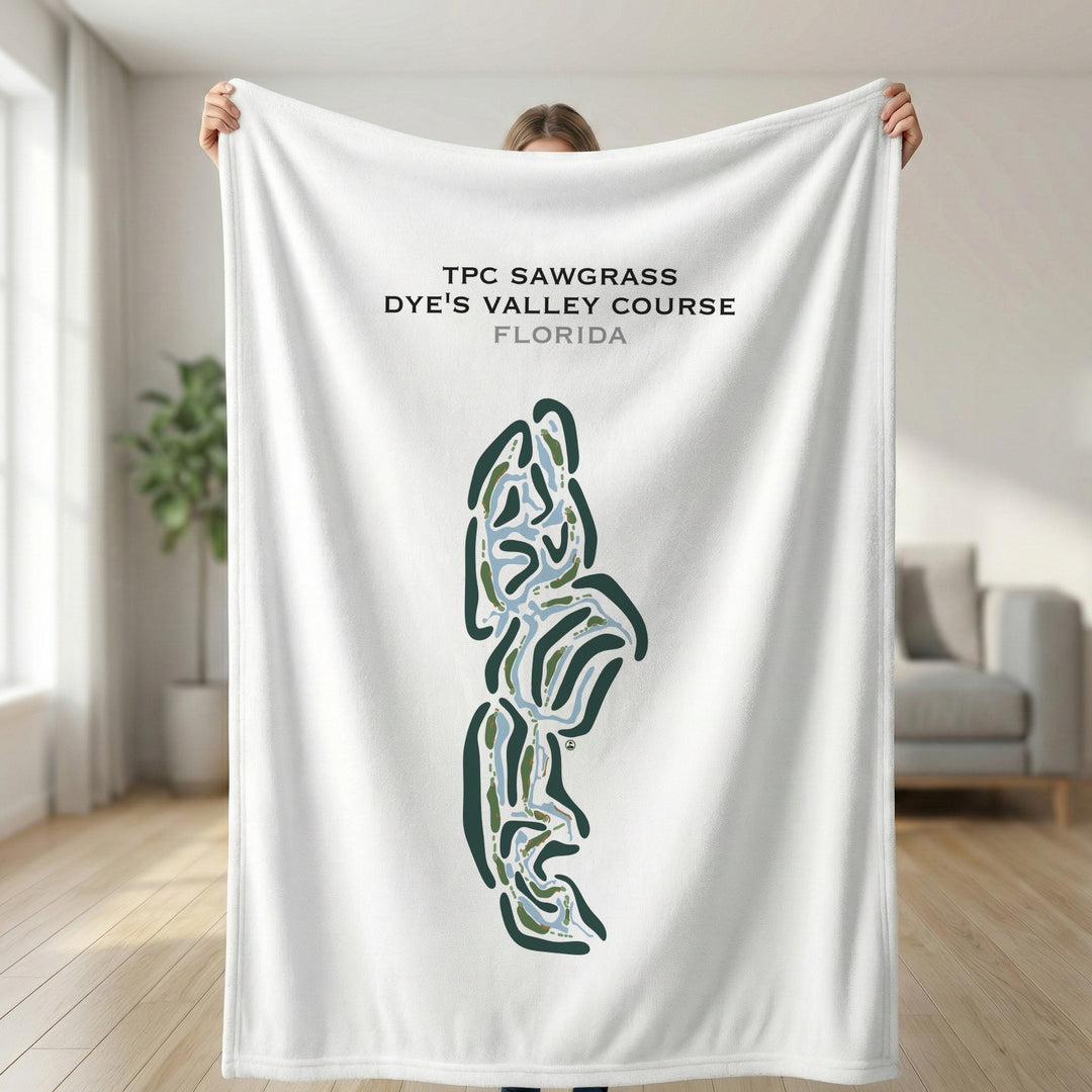 TPC Sawgrass Dye's Valley Course, Florida - Printed Golf Courses
