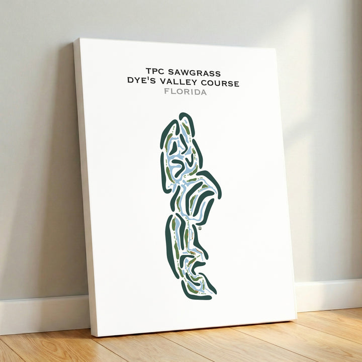 TPC Sawgrass Dye's Valley Course, Florida - Printed Golf Courses