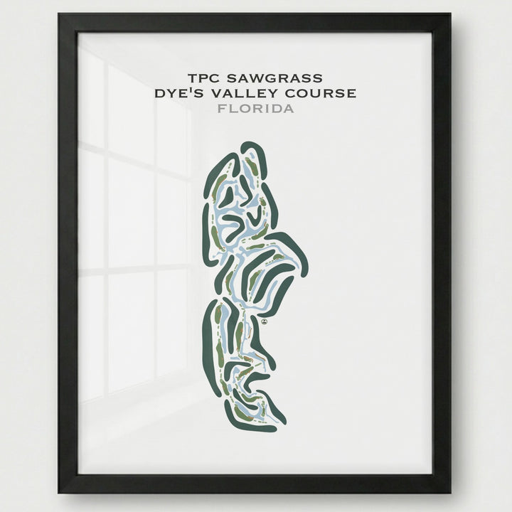 TPC Sawgrass Dye's Valley Course, Florida - Printed Golf Courses
