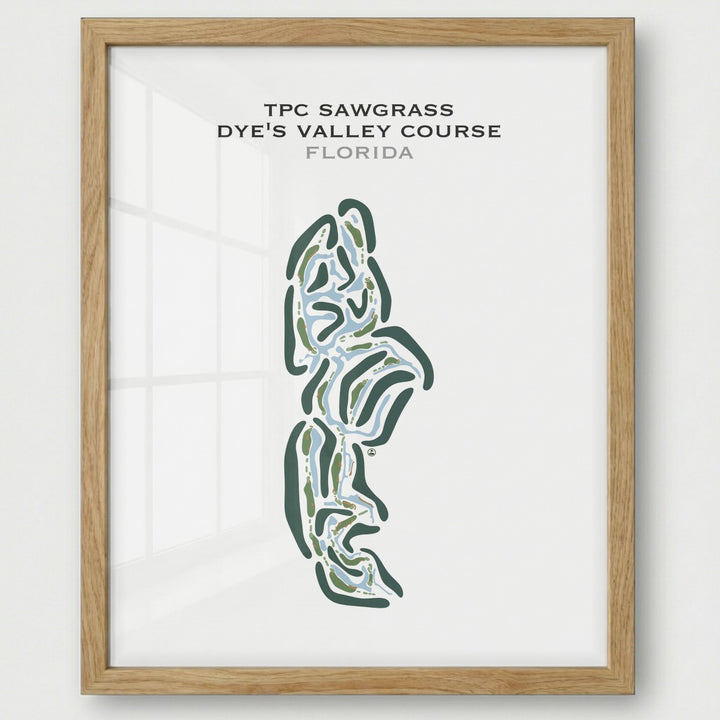 TPC Sawgrass Dye's Valley Course, Florida - Printed Golf Courses