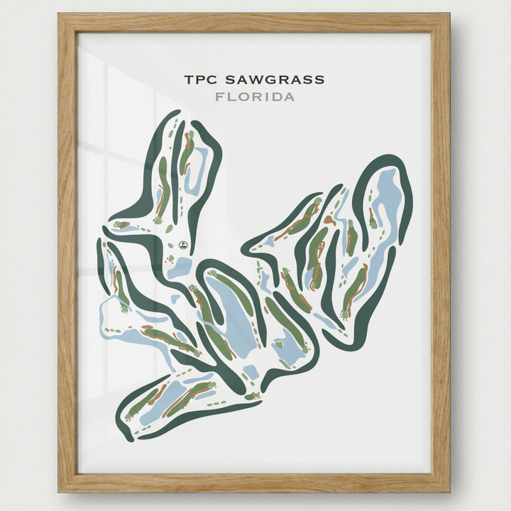 TPC Sawgrass Golf Course, Ponte Verda Beach Florida - Printed Golf Courses