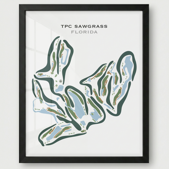 TPC Sawgrass Golf Course, Ponte Verda Beach Florida - Printed Golf Courses