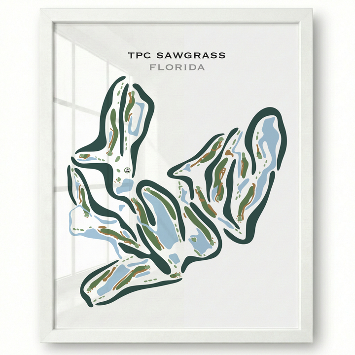 TPC Sawgrass Golf Course, Ponte Verda Beach Florida - Printed Golf Courses