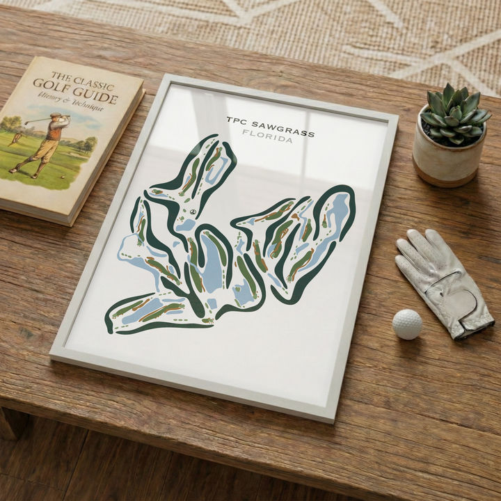 TPC Sawgrass Golf Course, Ponte Verda Beach Florida - Printed Golf Courses