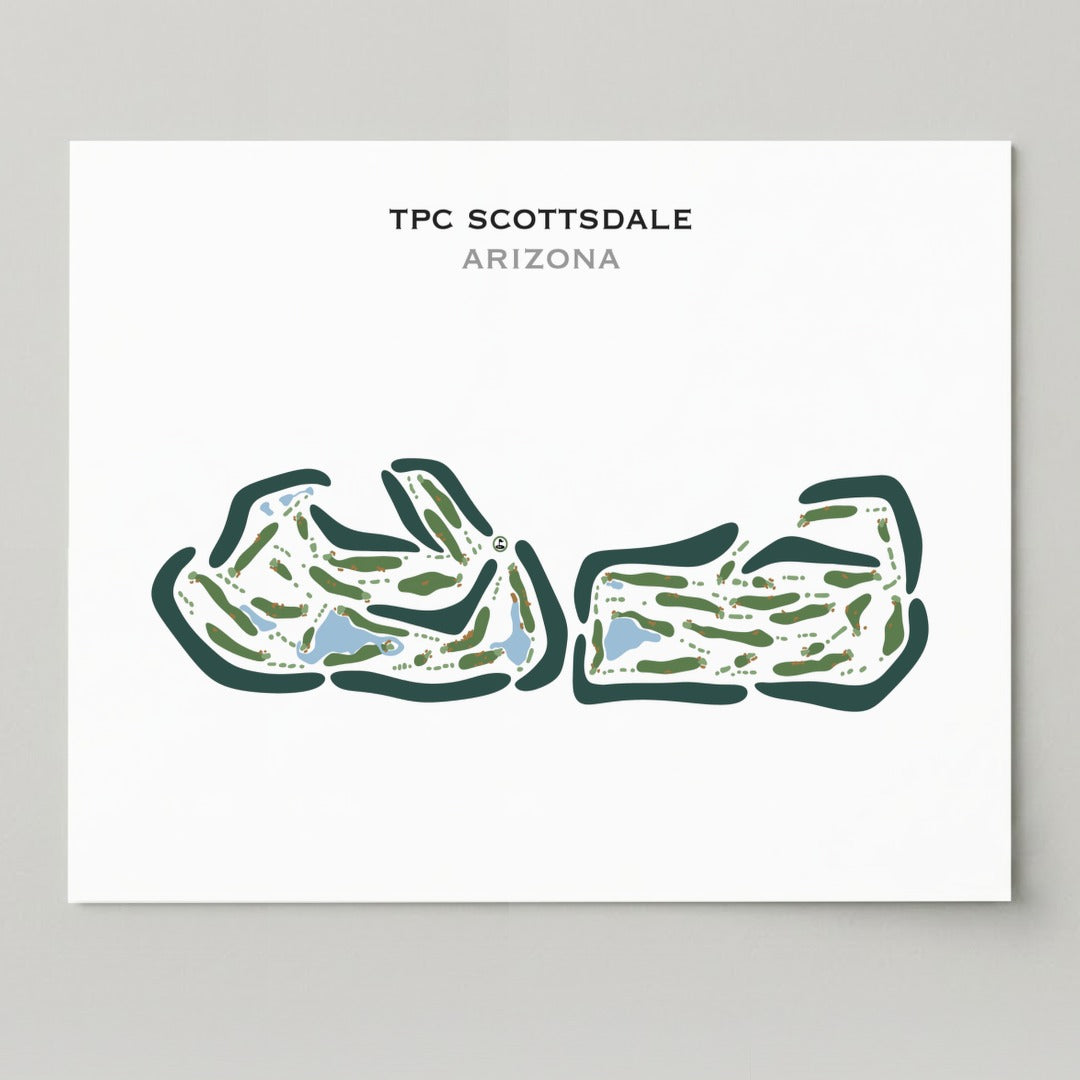 TPC Scottsdale, Arizona - Printed Golf Courses