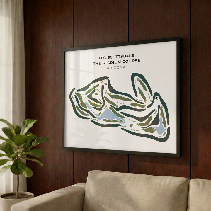 TPC Scottsdale Stadium Course, Arizona - Printed Golf Courses