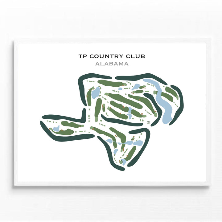 TP Country Club, Alabama - Printed Golf Courses