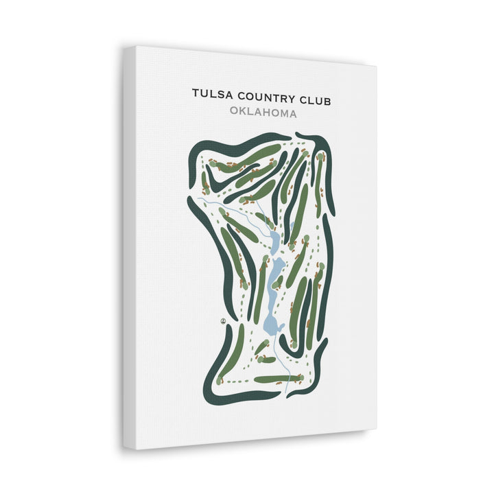Tulsa Country Club, Oklahoma - Printed Golf Courses