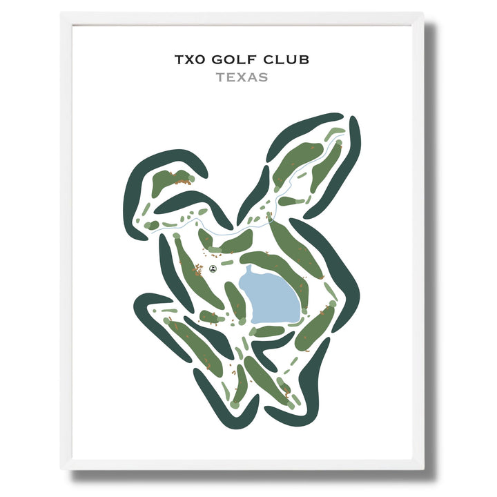 TX0 Golf Club, Texas - Printed Golf Courses