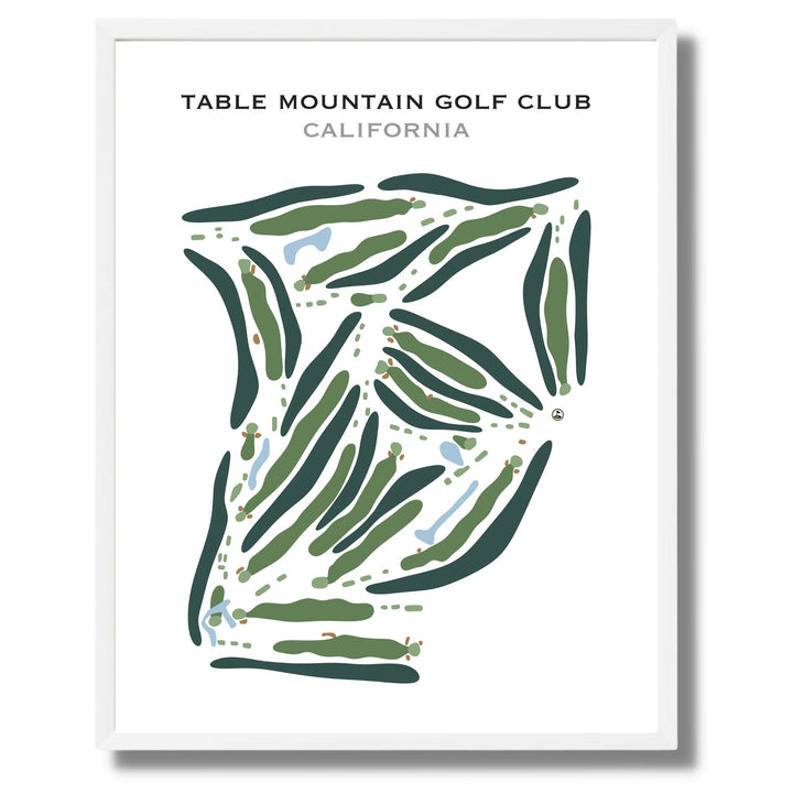 Table Mountain Golf Club, California - Printed Golf Course