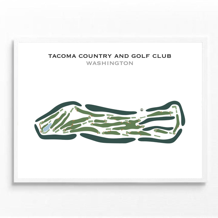 Tacoma Country & Golf Club, Washington - Printed Golf Courses