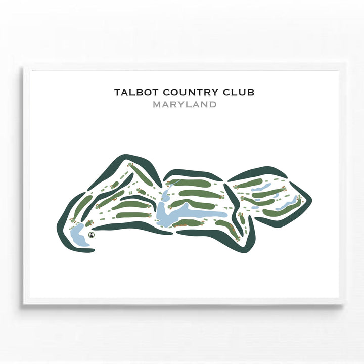 Talbot Country Club, Maryland - Printed Golf Courses