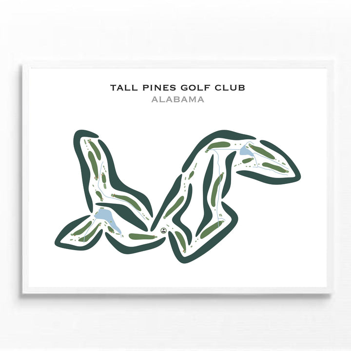 Tall Pines Golf Club, Alabama - Printed Golf Courses