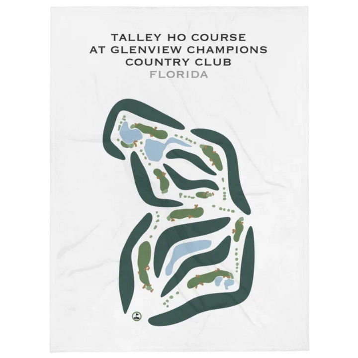 Talley Ho Course at Glenview Champions Country Club, Florida - Printed Golf Courses