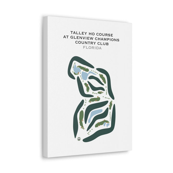 Talley Ho Course at Glenview Champions Country Club, Florida - Printed Golf Courses