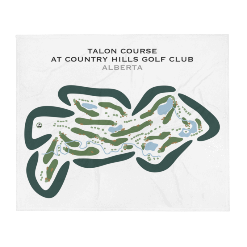 Talons Course at Country Hills Golf Club, Alberta, Canada - Printed Golf Courses