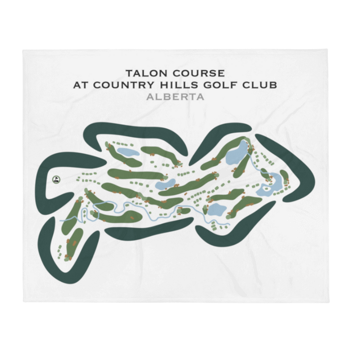 Talons Course at Country Hills Golf Club, Alberta, Canada - Printed Golf Courses