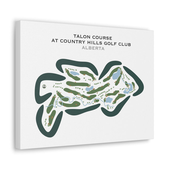 Talons Course at Country Hills Golf Club, Alberta, Canada - Printed Golf Courses