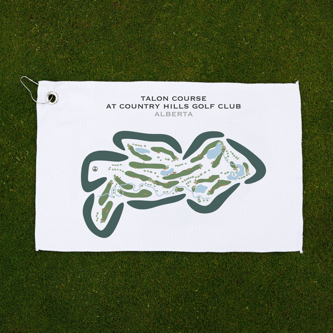 Talons Course at Country Hills Golf Club, Alberta, Canada - Printed Golf Courses