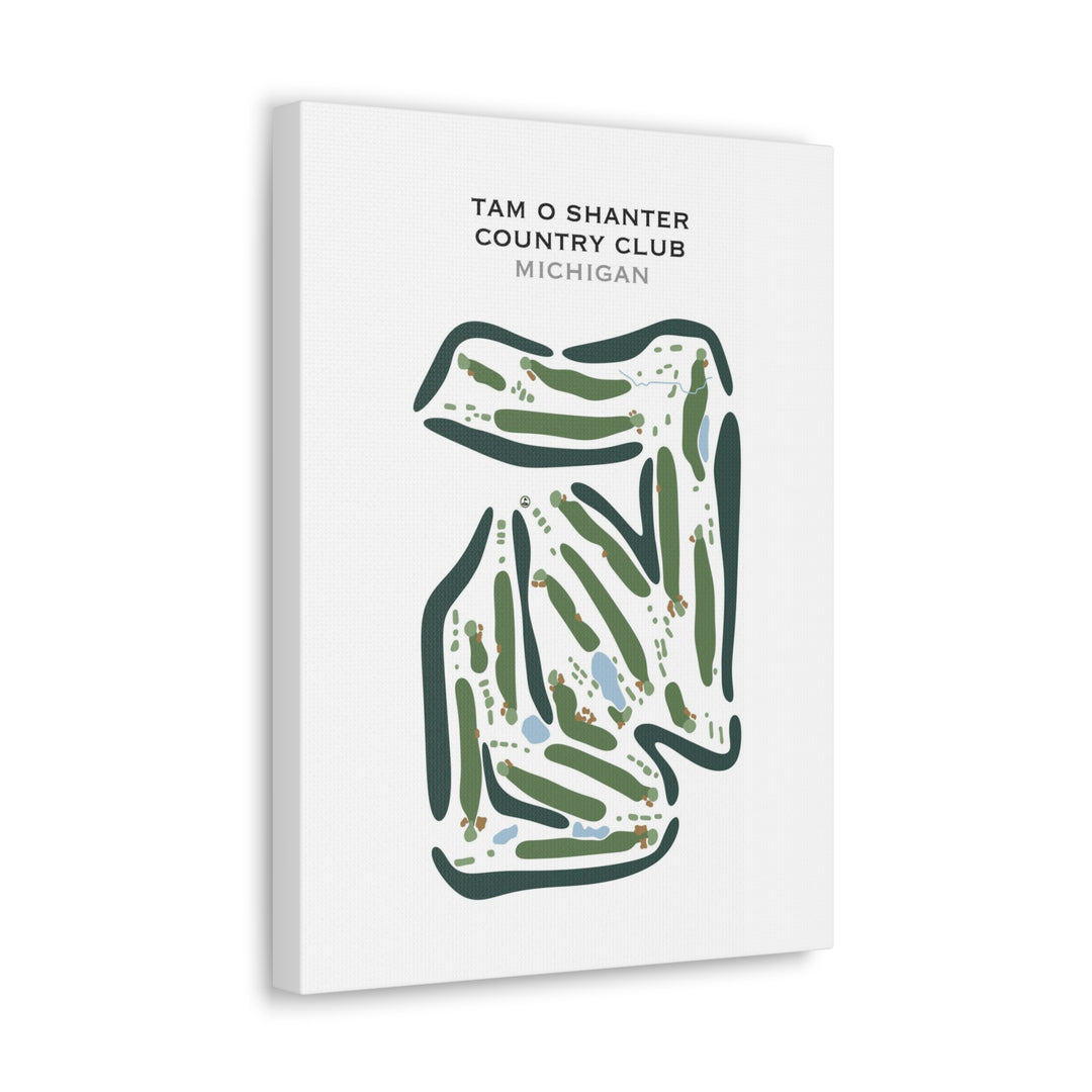 Tam O'Shanter Country Club, Michigan - Printed Golf Course