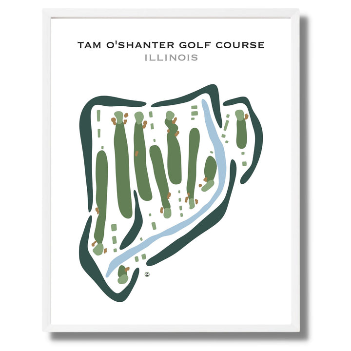 Tam O'Shanter Golf Course, Illinois - Printed Golf Courses