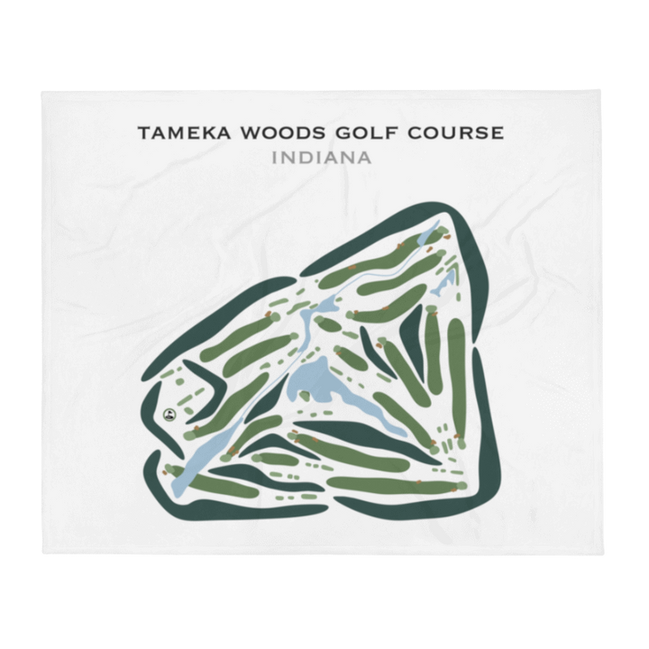 Tameka Woods Golf Course, Indiana - Printed Golf Courses