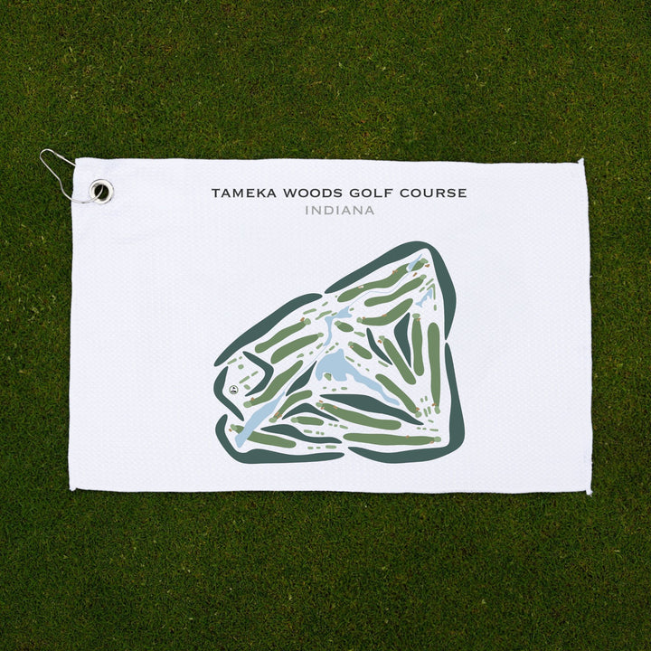 Tameka Woods Golf Course, Indiana - Printed Golf Courses