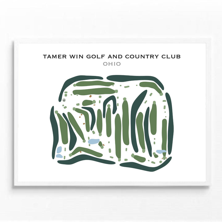 Tamer Win Golf & Country Club, Ohio - Printed Golf Courses