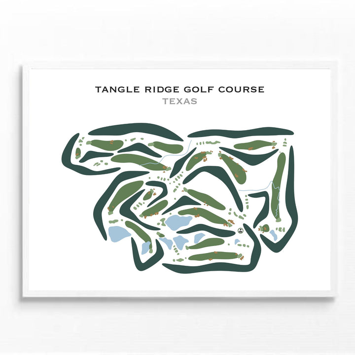 Tangle Ridge Golf Course, Texas - Printed Golf Courses