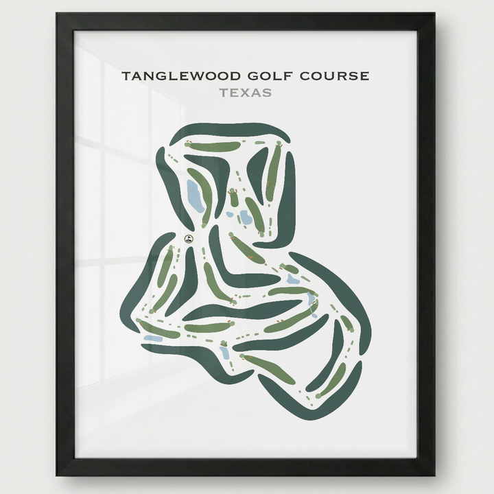 Tanglewood Golf Course, Texas - Printed Golf Courses
