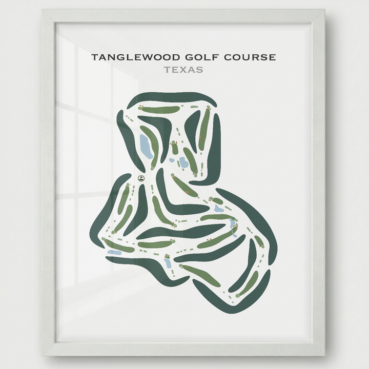 Tanglewood Golf Course, Texas - Printed Golf Courses