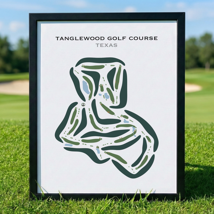 Tanglewood Golf Course, Texas - Printed Golf Courses