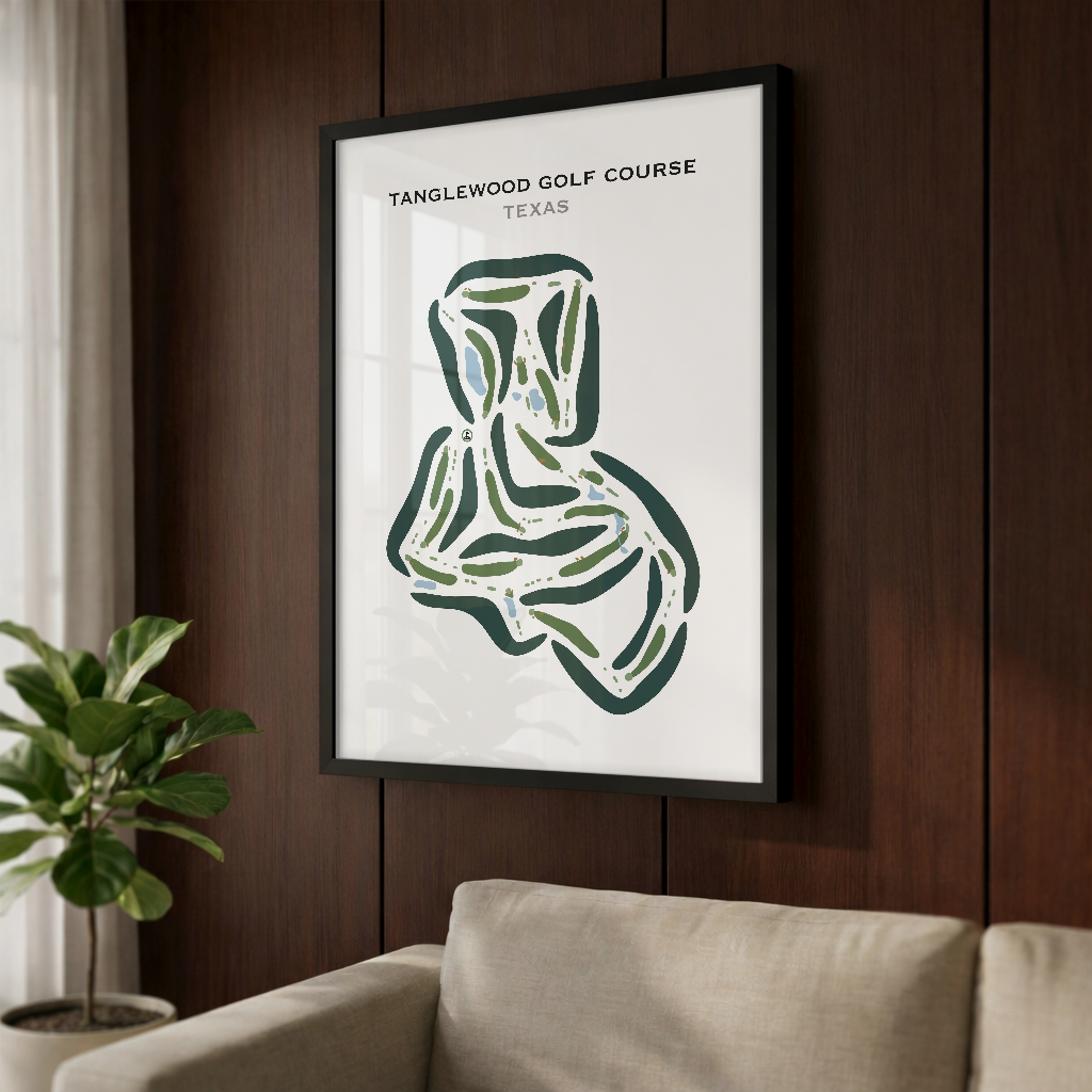 Tanglewood Golf Course, Texas - Printed Golf Courses