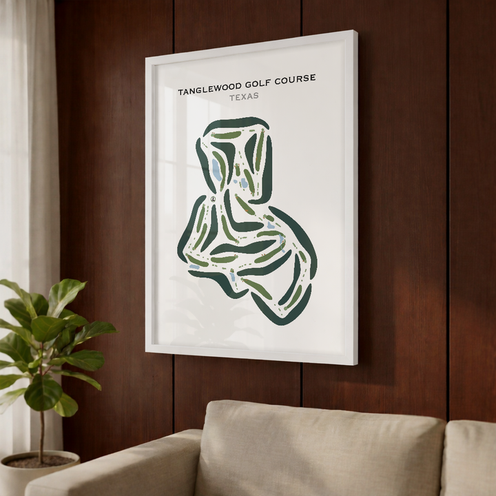 Tanglewood Golf Course, Texas - Printed Golf Courses