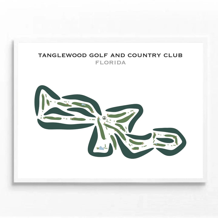 Tanglewood Golf and Country Club, Florida - Printed Golf Courses