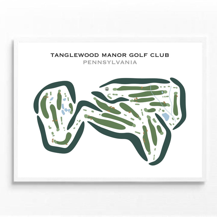 Tanglewood Manor Golf Club, Pennsylvania - Printed Golf Courses